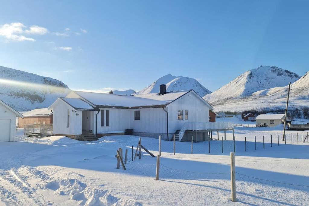 Arctic Lodge Tromvik With Jacuzzi Tromso Bagian luar foto